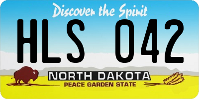 ND license plate HLS042