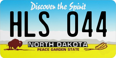 ND license plate HLS044
