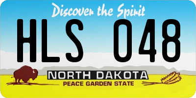 ND license plate HLS048