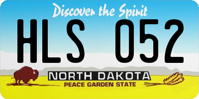 ND license plate HLS052
