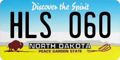 ND license plate HLS060