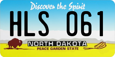ND license plate HLS061