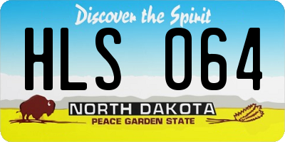 ND license plate HLS064