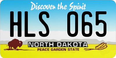 ND license plate HLS065