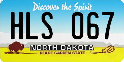 ND license plate HLS067
