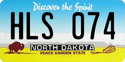 ND license plate HLS074