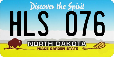 ND license plate HLS076