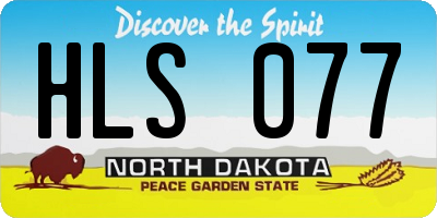 ND license plate HLS077