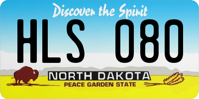 ND license plate HLS080