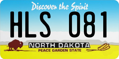 ND license plate HLS081
