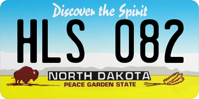 ND license plate HLS082