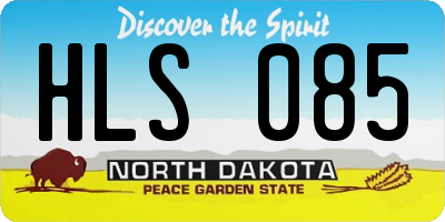 ND license plate HLS085