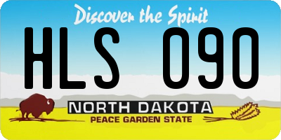 ND license plate HLS090