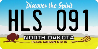 ND license plate HLS091