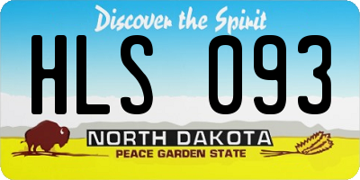 ND license plate HLS093