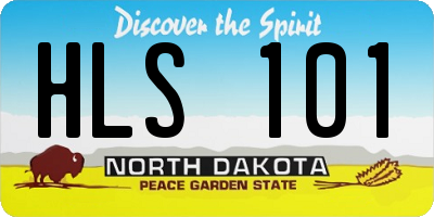 ND license plate HLS101