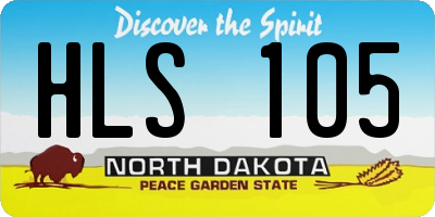 ND license plate HLS105