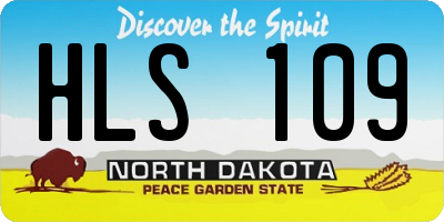 ND license plate HLS109