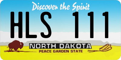 ND license plate HLS111