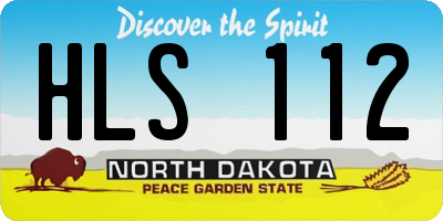 ND license plate HLS112