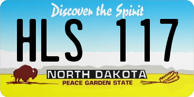 ND license plate HLS117