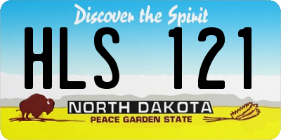 ND license plate HLS121