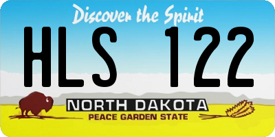 ND license plate HLS122