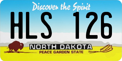 ND license plate HLS126