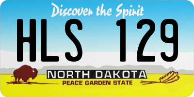 ND license plate HLS129