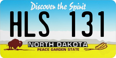 ND license plate HLS131