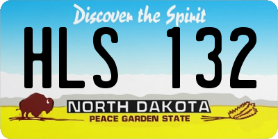ND license plate HLS132