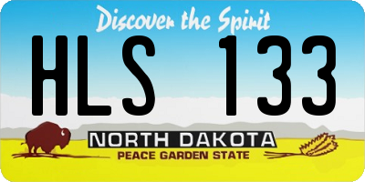 ND license plate HLS133
