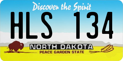 ND license plate HLS134
