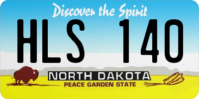 ND license plate HLS140