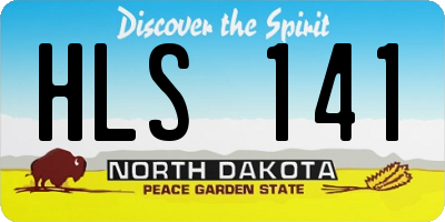 ND license plate HLS141