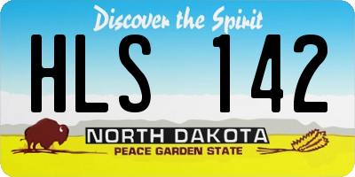 ND license plate HLS142