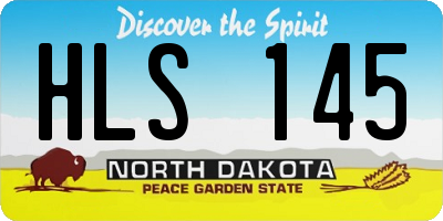 ND license plate HLS145