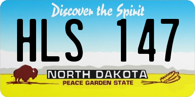 ND license plate HLS147