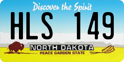 ND license plate HLS149