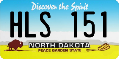 ND license plate HLS151