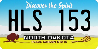 ND license plate HLS153
