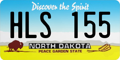 ND license plate HLS155