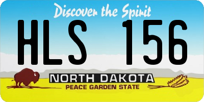 ND license plate HLS156
