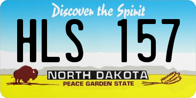 ND license plate HLS157