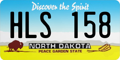 ND license plate HLS158