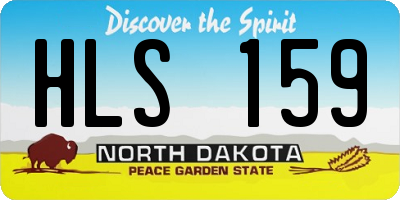 ND license plate HLS159