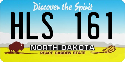 ND license plate HLS161