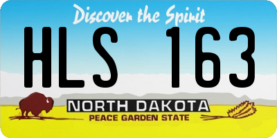 ND license plate HLS163