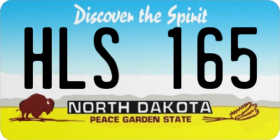 ND license plate HLS165