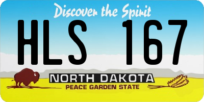ND license plate HLS167